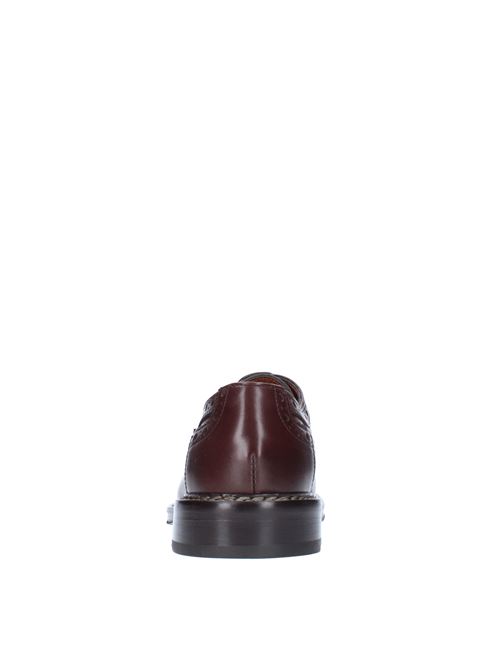 Stringate modello 453-03B in pelle BELFIORE | 453-03BT.MORO