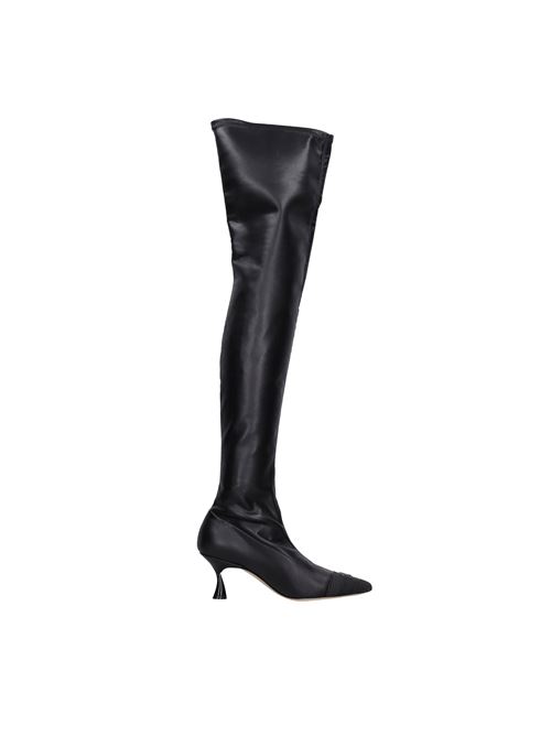 K-Blade stretch faux leather cuissard boots CASADEI | 1T042W060TNERO