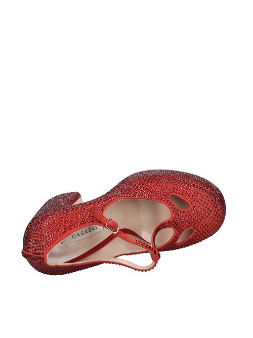 Décolleté in pelle e strass CASADEI | 1F867Z1601ROSSO