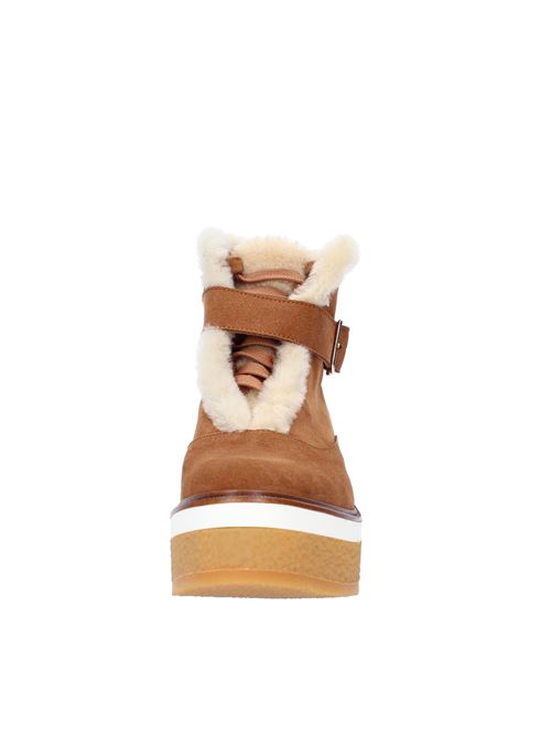 Polacchine con zeppa modello NELLA/005 in camoscio CASTANER | 022159-2003CUOIO