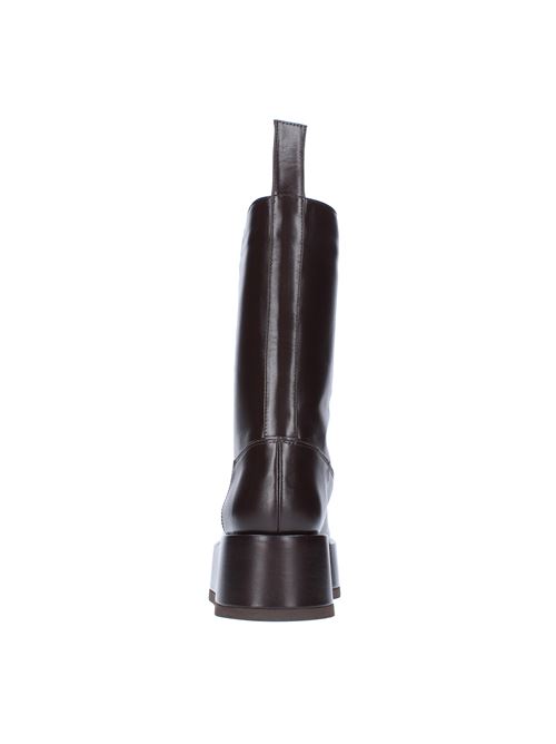 ROSIE 23 GIA BORGHINI x RHW leather wedge boots GIA/RHW | ROSIE23CHOCOLATE