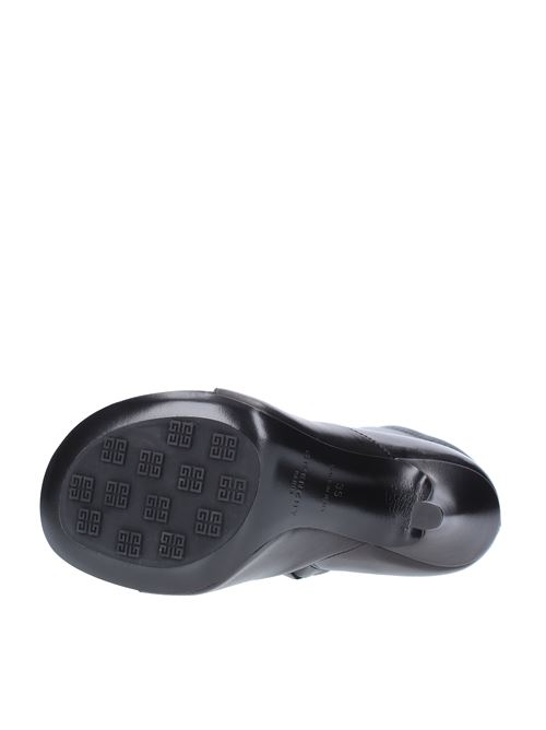Tronchetti infradito in pelle GIVENCHY | BE701PE13PNERO