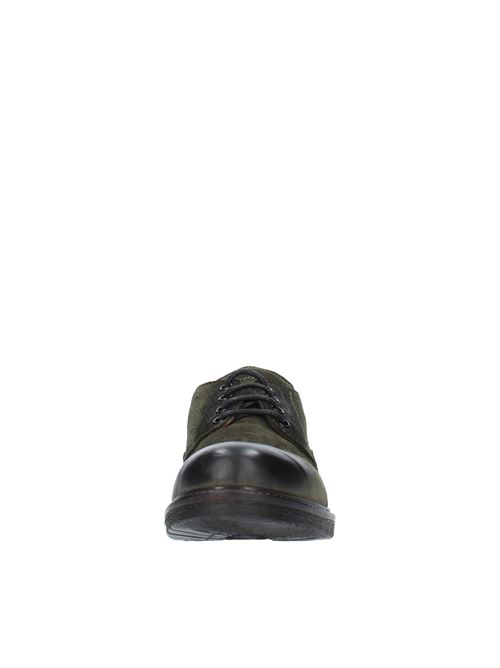 Stringate modello 32321/10 in camoscio e pelle JP/DAVID | 32321/10VERDE