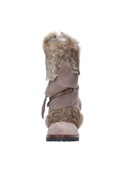 Tronchetti modello T202 in camoscio e lapin NORAH | T202TAUPE