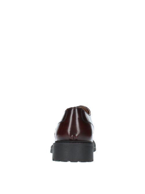 E953 lace-up shoes in leather THOMPSON | E953BORDEAUX