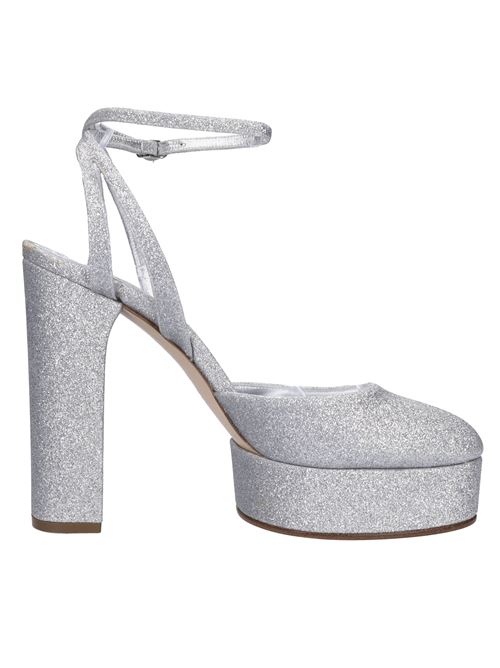 Décolleté slingback glitter CASADEI | 1H975W1201ARGENTO