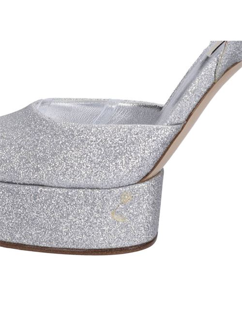 Décolleté slingback glitter CASADEI | 1H975W1201ARGENTO