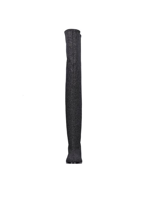 Boots in lurex stretch fabric CASADEI | 1T034W080MNERO
