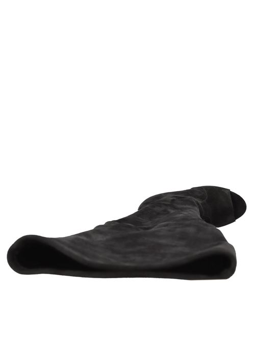 Stivali cuissard in camoscio stretch CASADEI | 1T953R120HHCAMO9000NERO