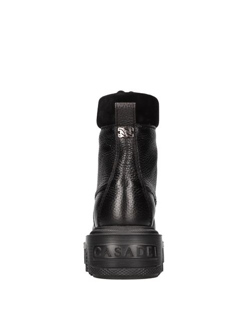 Biker boots in leather and suede CASADEI | 2R400W040NC22129000NERO