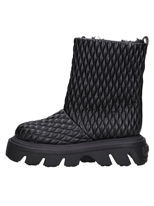 Quilted Fabric Ankle Boots with Leather Effect CASADEI | 2R431W041NNERO