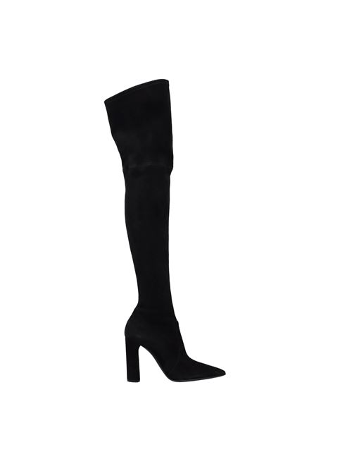 Stretch faux suede cuissard boots CASADEI | CASAVTNERO