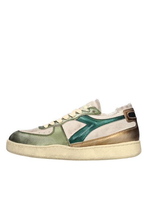 MI BASKET ROW CUT METAL PIGSKIN USED WNGRIGIO-VERDE-ORO