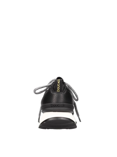 Sneakers in tessuto e pelle DOUCAL'S | DD8668WHITPX658NN00NERO
