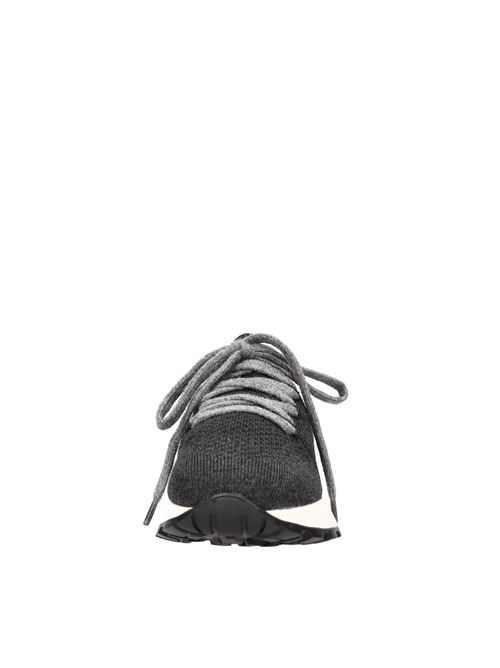 Sneakers in tessuto e pelle DOUCAL'S | DD8668WHITPX658NN00NERO