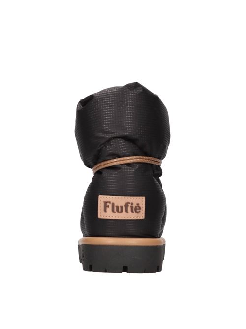Stivaletti in nylon trapuntato FLUFIE' | PILLOWS01JBNERO-MARRONE