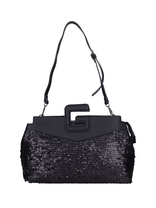 Borsa in ecopelle e tessuto GAELLE | GBADM4482NERO