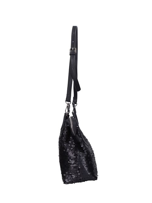 Borsa in ecopelle e tessuto GAELLE | GBADM4482NERO