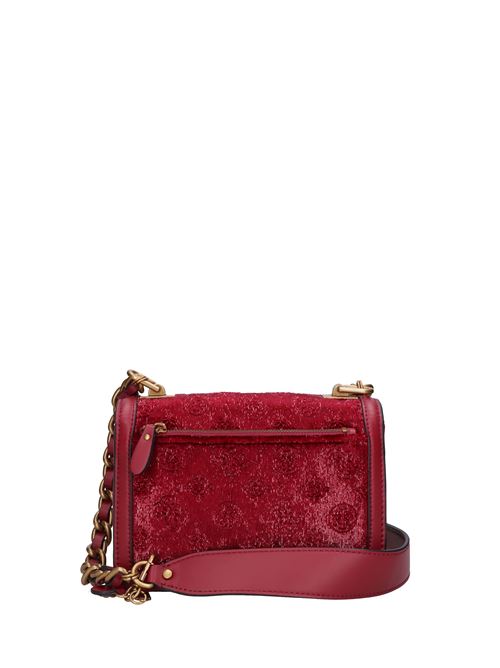 Faux leather and fabric bag GUESS | HWEM85MERLOT