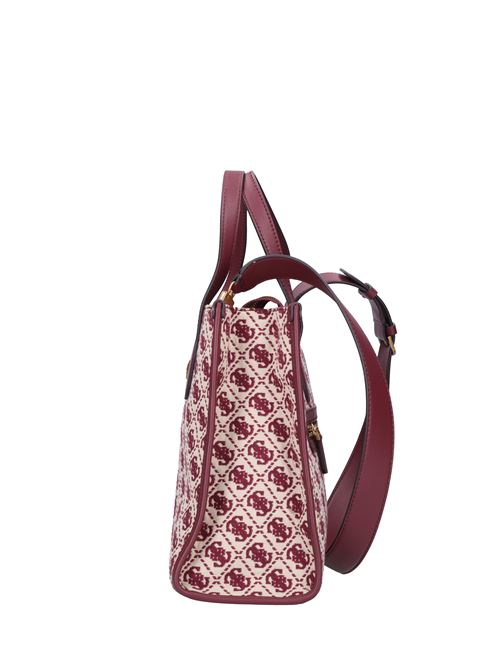 Borsa in tessuto ed ecopelle GUESS | HWJB8654220MERLOT