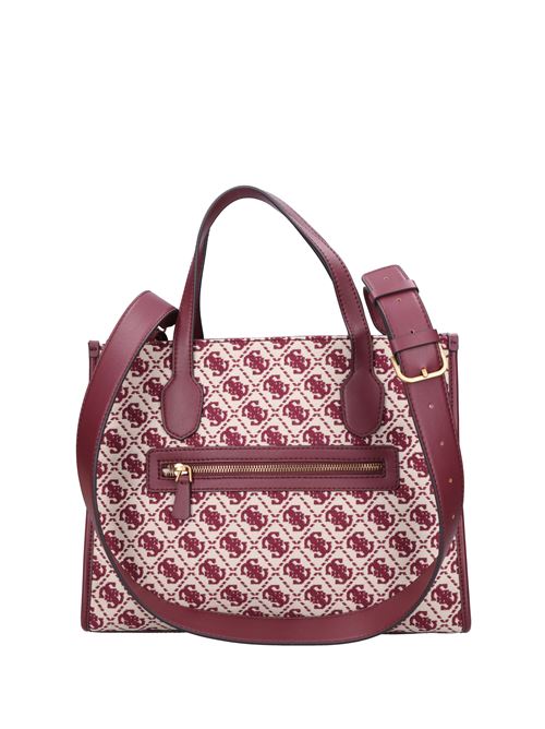Borsa in tessuto ed ecopelle GUESS | HWJB8654220MERLOT