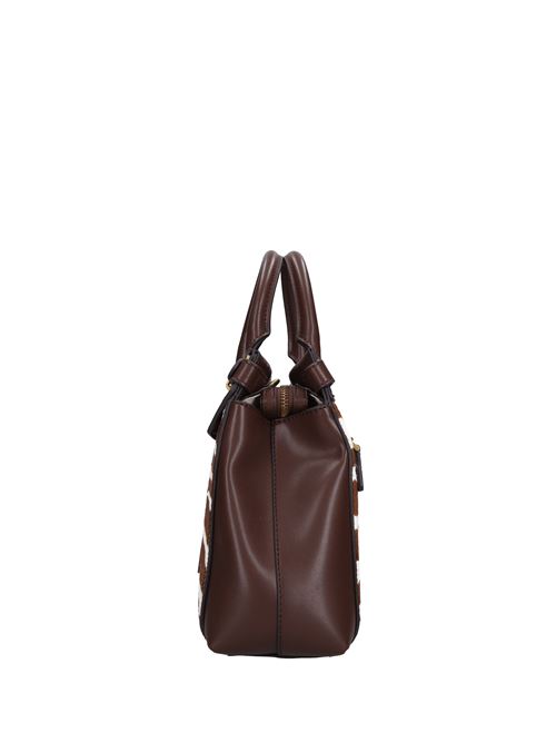 Borsa in pelle ed ecopelle GUESS | HWZB8985050MARRONE-BIANCO