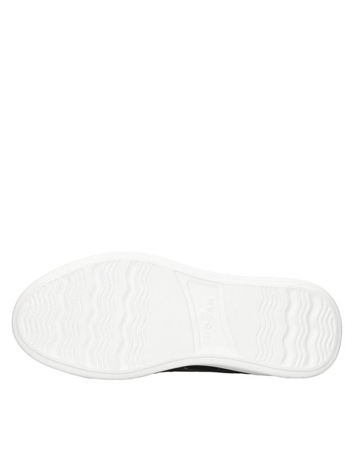 Leather and fabric sneakers HOGAN | HXW5640EK404TAB999NERO