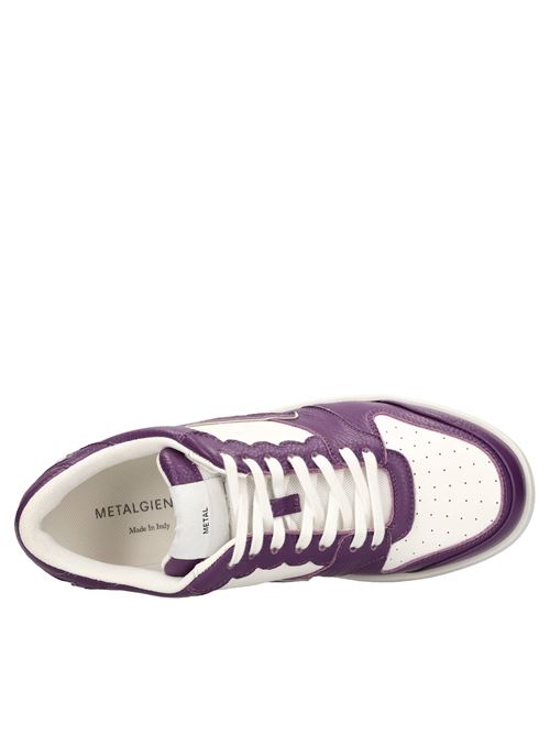 Sneakers in pelle e tessuto METALGIENCHI | GXX028N000VITE0419BIANCO-VIOLA