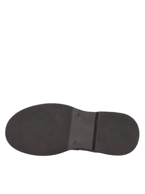 Scarponcini beatles in pelle e tessuto MJUS | T66203NERO