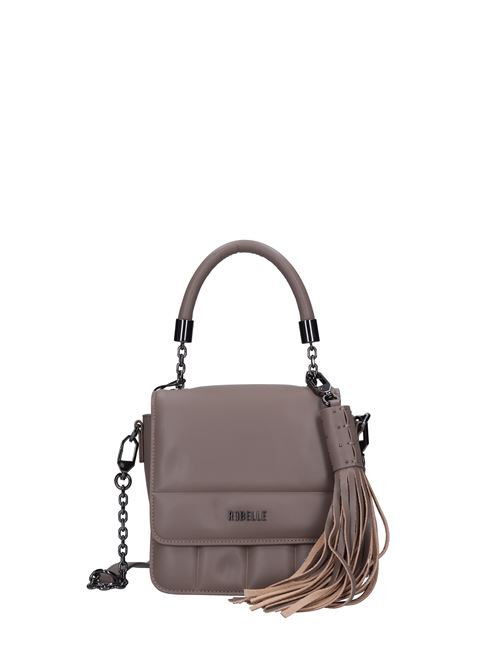 Borsa in pelle REBELLE | VIRGINIA-MINIHANDBAGTAUPE