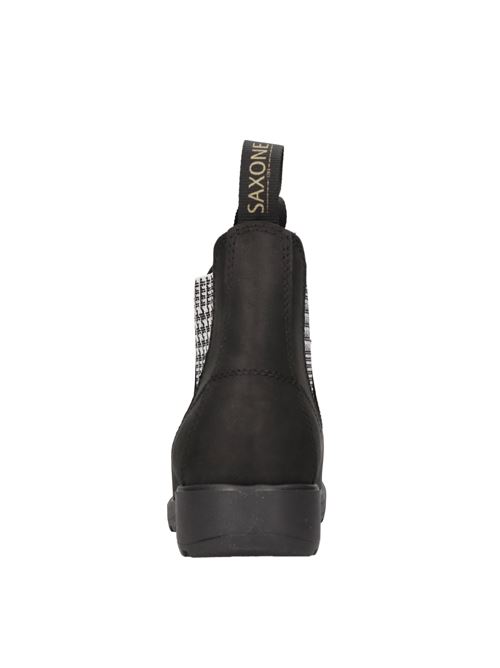 Stivaletti Beatles in pelle naturale SAXONE | 2099NERO-BIANCO