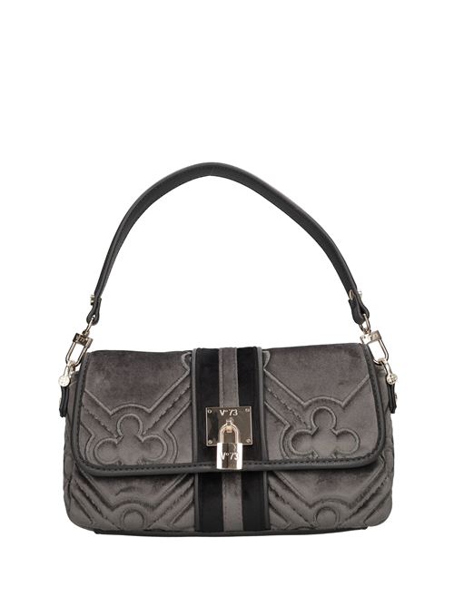 Borsa in velluto ed ecopelle V°73 | 73BS8F103GRIGIO