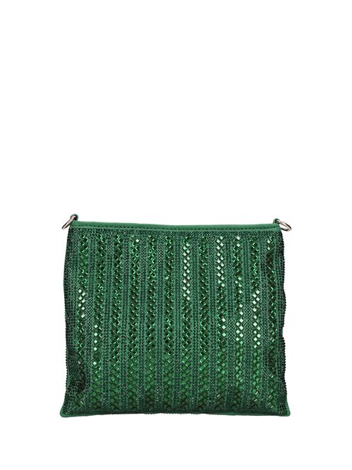 Fabric and glitter bag V°73 | 73BS8G803VERDE