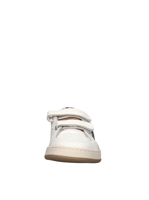 Sneakers in pelle 2B12 | BABYPLAY-129BIANCO-VERDE-NERO