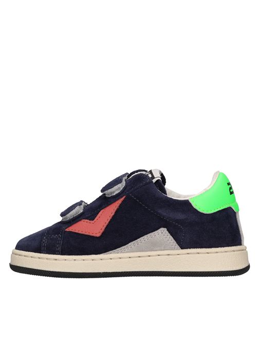 Sneakers in pelle e camoscio 2B12 | BABYSUPRIME-M69BLU-VERDE