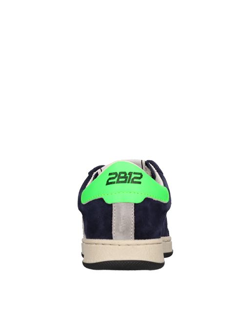 Sneakers in pelle e camoscio 2B12 | BABYSUPRIME-M69BLU-VERDE