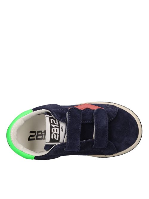Sneakers in pelle e camoscio 2B12 | BABYSUPRIME-M69BLU-VERDE