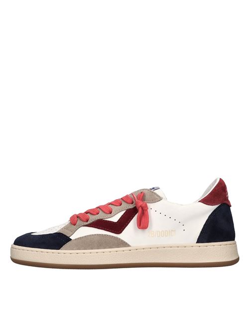 Sneakers in pelle e camoscio 2B12 | JRPLAY-130BIANCO-ROSSO-BLU-MARRONE