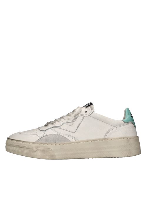 Leather sneakers 4B12 | HYPER-D103BIANCO-ACQUA
