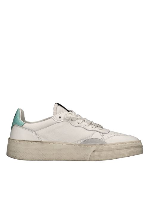 Leather sneakers 4B12 | HYPER-D103BIANCO-ACQUA