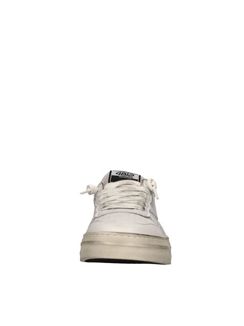 Leather sneakers 4B12 | HYPER-D103BIANCO-ACQUA