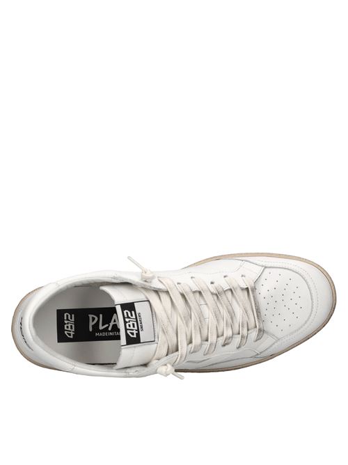 Sneakers in pelle e camoscio 4B12 | PLAYNEW-U131ABIANCO