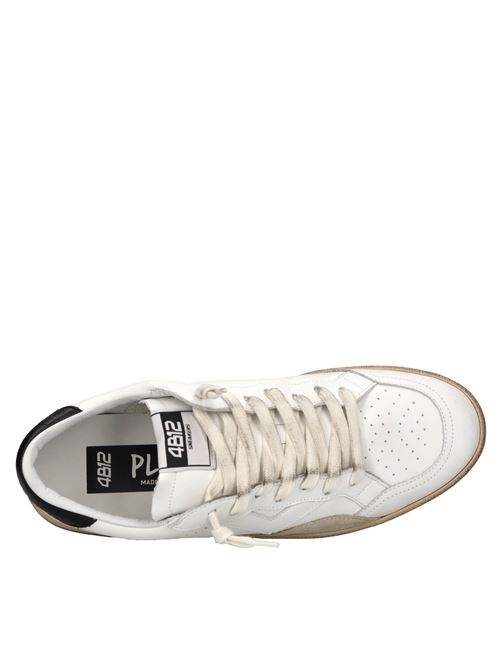 Sneakers in pelle e camoscio 4B12 | PLAYNEW-U18ABIANCO-NERO