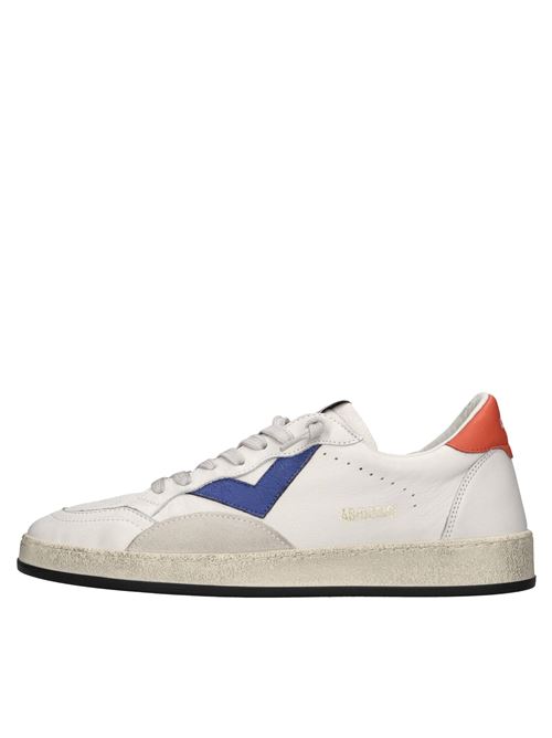 Sneakers in pelle 4B12 | PLAY.NEW-U50BIANCO-BLU-ARANCIO