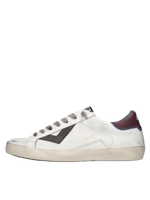 Leather sneakers 4B12 | SUPRIME-UB131BIANCO-ROSSO-BLU