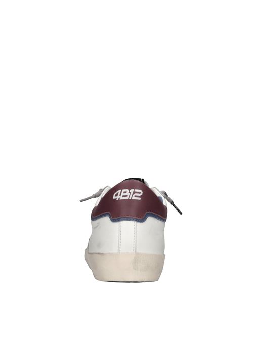 Leather sneakers 4B12 | SUPRIME-UB131BIANCO-ROSSO-BLU