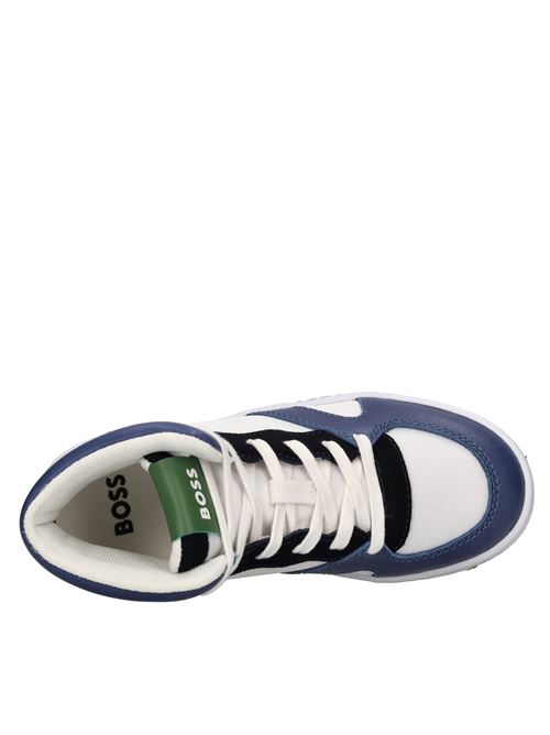 Sneakers in pelle e tessuto BOSS | J50859BIANCO-BLU