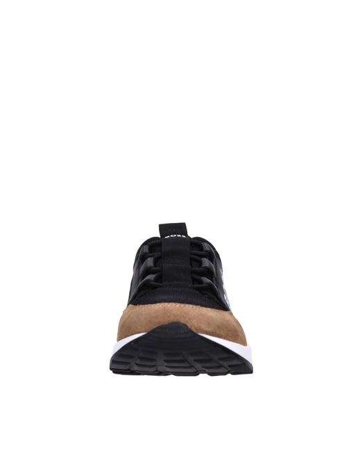 Sneakers in pelle e tessuto BOSS | J51314/269NERO-MARRONE-BIANCO