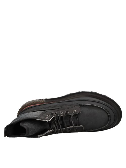 Scarponcini in pelle e tessuto BUTTERO | B9700VARB-UGNERO
