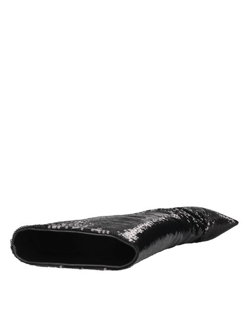 Stivali in paillettes e pelle CASADEI | 1S275Z120TMERMA9000NERO